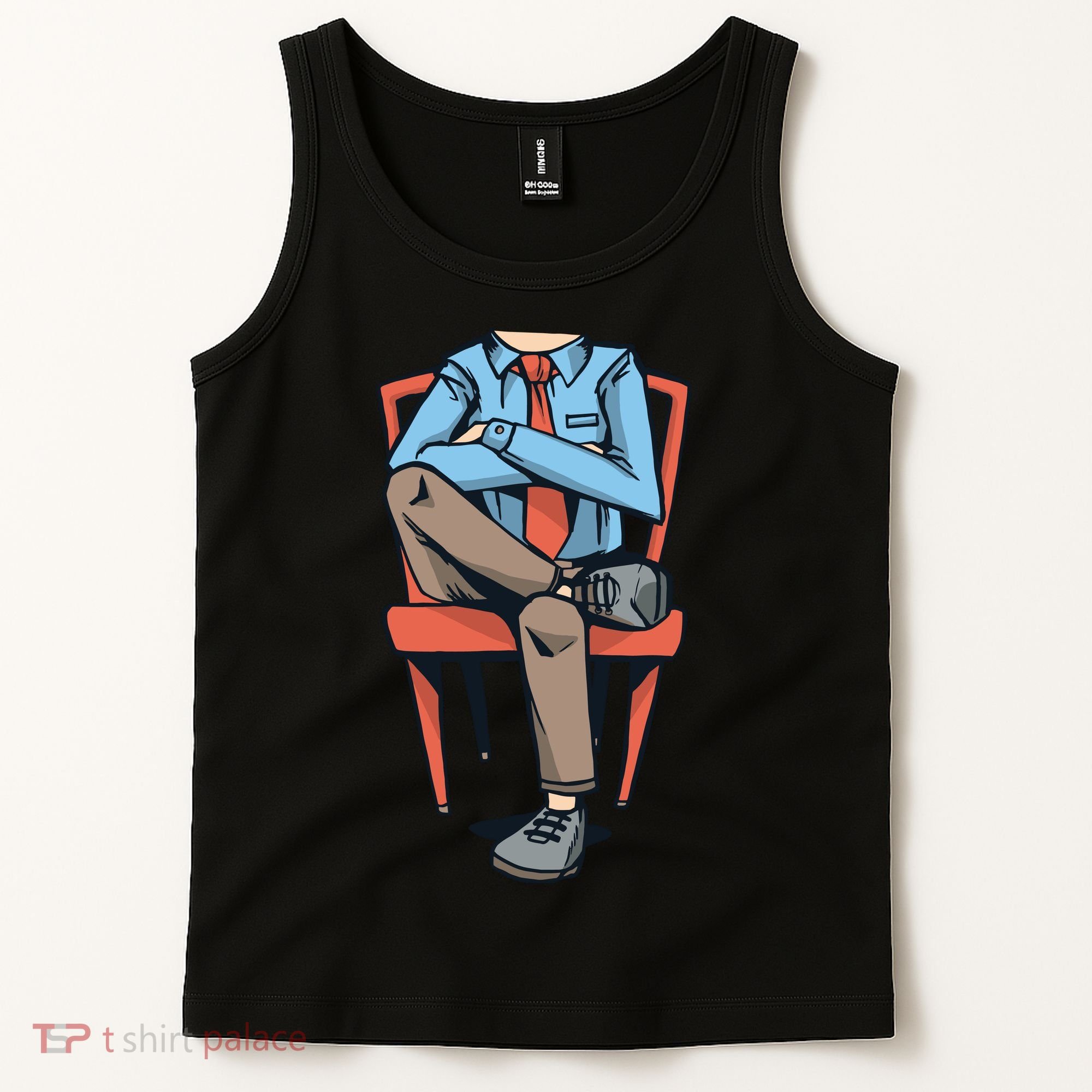 Funny Headless Man Tank Top