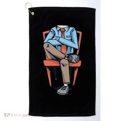 Funny Headless Man Golf Towel
