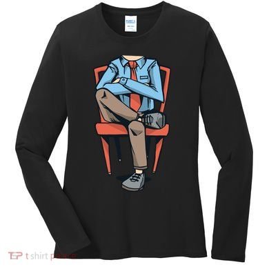 Funny Headless Man Women's Long Sleeve Shirt