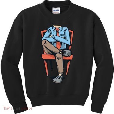 Funny Headless Man Kids Sweatshirt