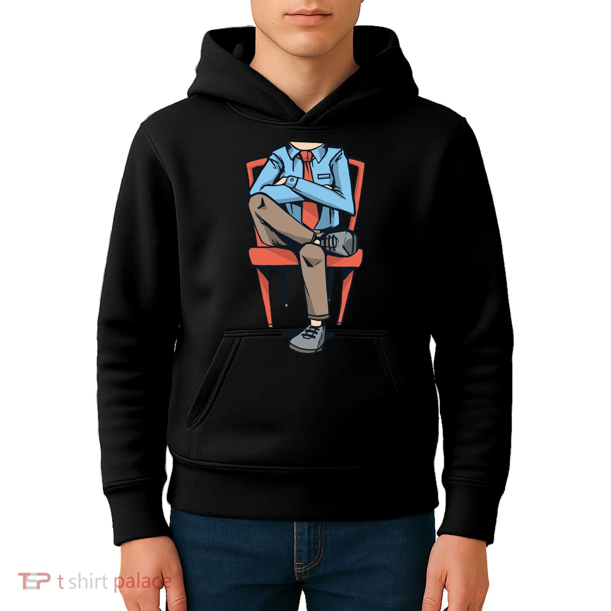 Funny Headless Man Kids Hoodie