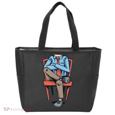 Funny Headless Man Tote Bag