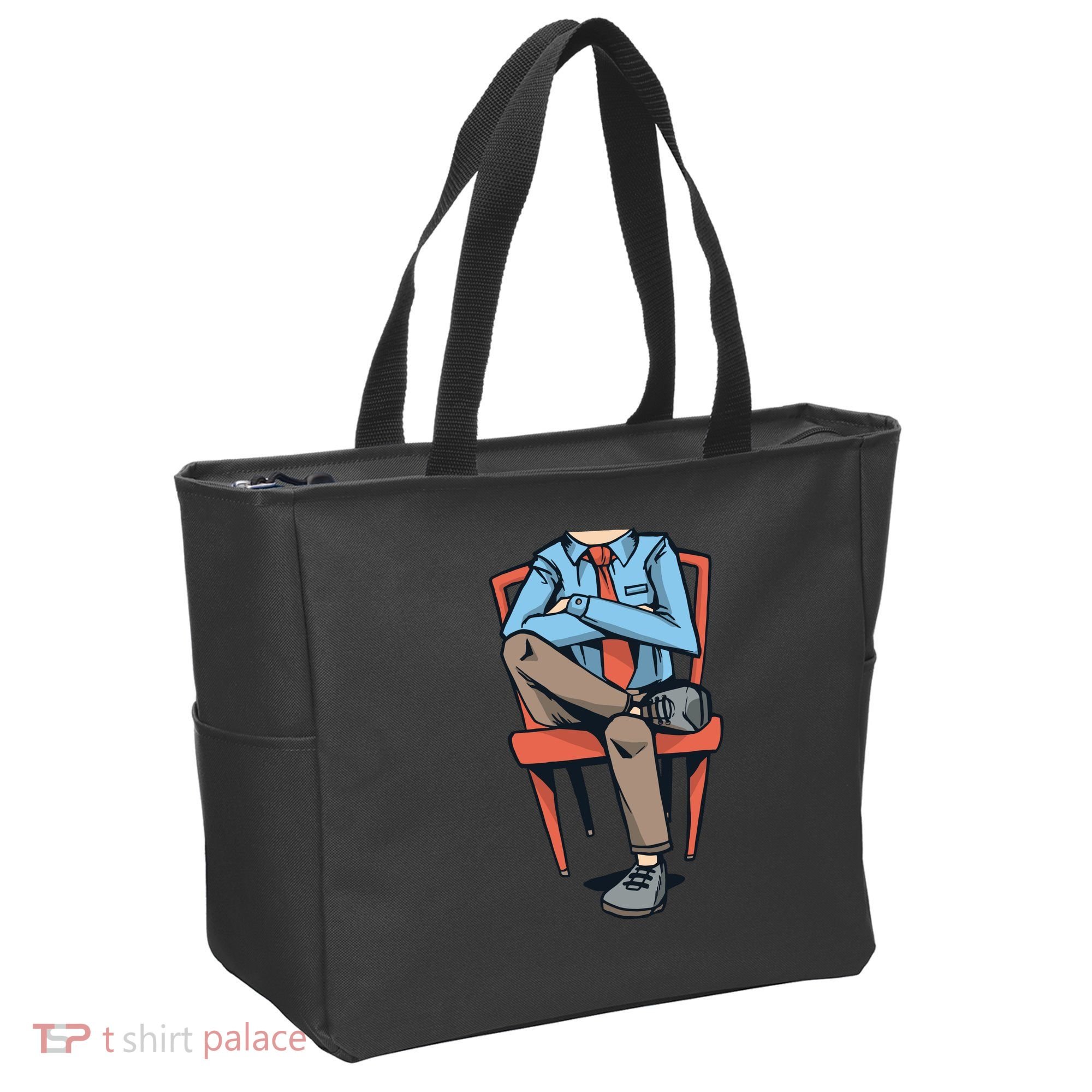 Funny Headless Man Tote Bag