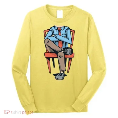 Funny Headless Man Long Sleeve Shirt
