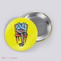 Funny Headless Man Button thumb 0