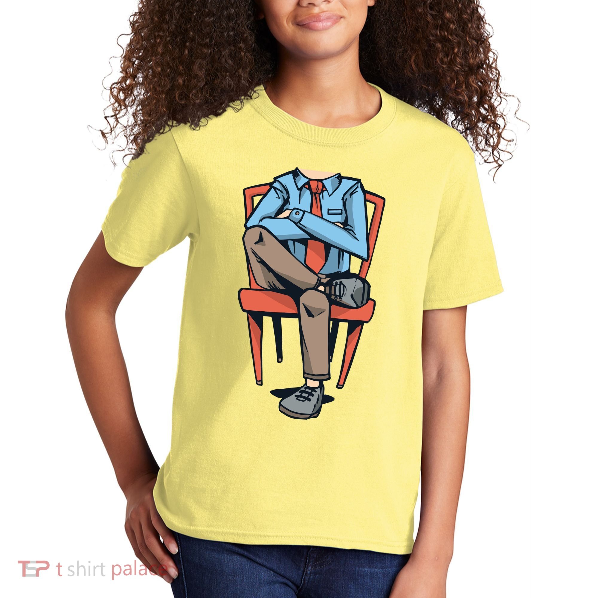 Funny Headless Man Kids T-Shirt