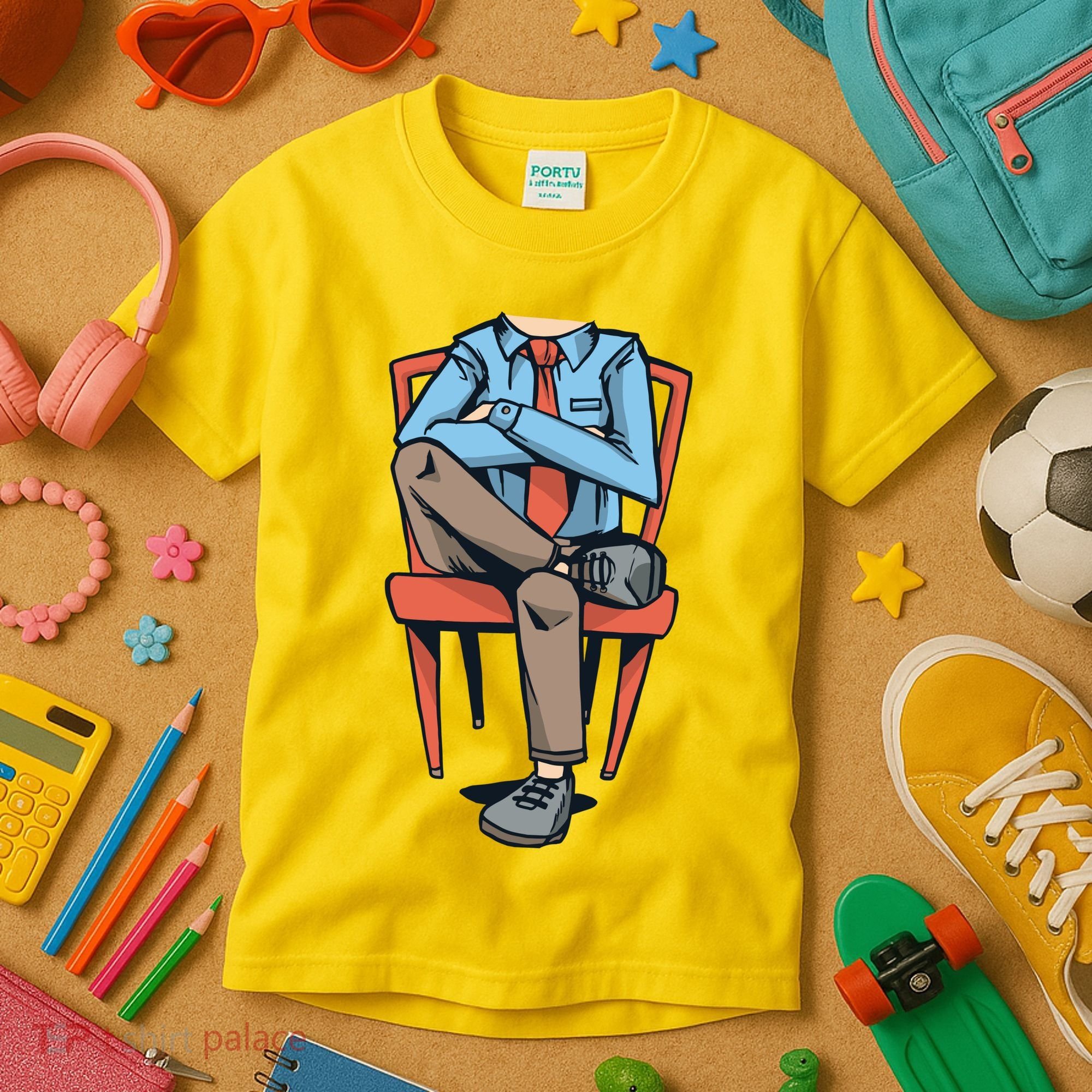 Funny Headless Man Kids T-Shirt