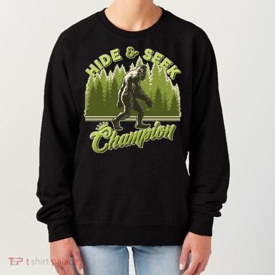 Funny Hide & Seek Champion Big Foot Sasquatch Monster  Women's Sweatshirt