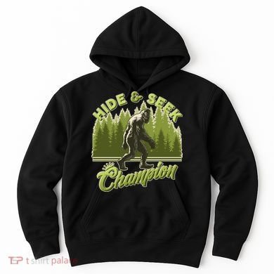 Funny Hide & Seek Champion Big Foot Sasquatch Monster  Hoodie