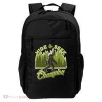 Funny Hide & Seek Champion Big Foot Sasquatch Monster  Backpack thumb 0