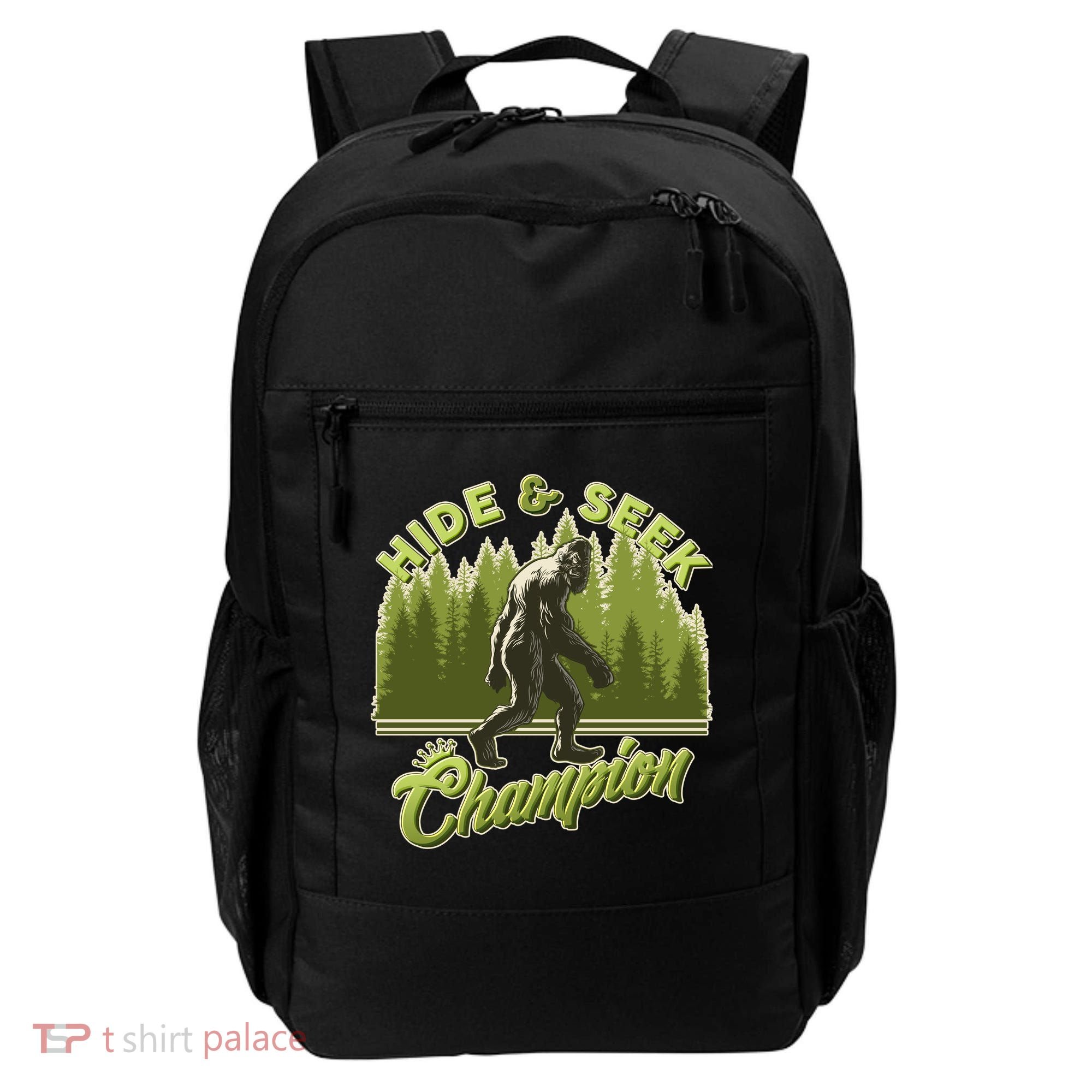 Funny Hide & Seek Champion Big Foot Sasquatch Monster  Backpack