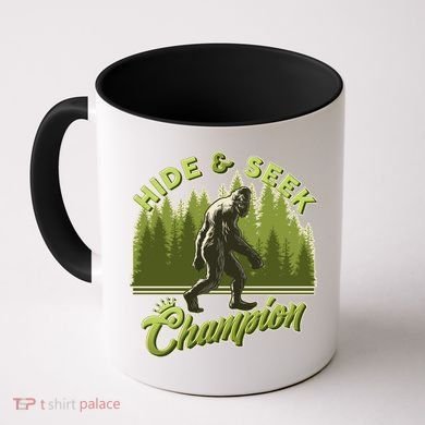 Funny Hide & Seek Champion Big Foot Sasquatch Monster  Coffee Mug