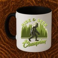 Funny Hide & Seek Champion Big Foot Sasquatch Monster  Coffee Mug thumb 2