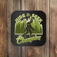 Funny Hide & Seek Champion Big Foot Sasquatch Monster  Coaster thumb 0