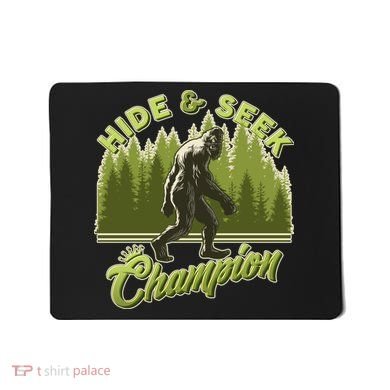 Funny Hide & Seek Champion Big Foot Sasquatch Monster  Mousepad