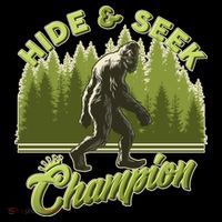Funny Hide & Seek Champion Big Foot Sasquatch Monster  Mousepad thumb 1