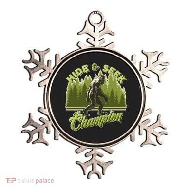 Funny Hide & Seek Champion Big Foot Sasquatch Monster  Ornament