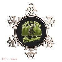 Funny Hide & Seek Champion Big Foot Sasquatch Monster  Ornament thumb 0