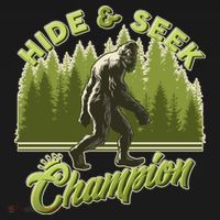 Funny Hide & Seek Champion Big Foot Sasquatch Monster  Ornament thumb 1