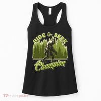 Funny Hide & Seek Champion Big Foot Sasquatch Monster  Women's Tank Top thumb 0