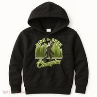 Funny Hide & Seek Champion Big Foot Sasquatch Monster  Kids Hoodie thumb 0