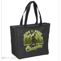 Funny Hide & Seek Champion Big Foot Sasquatch Monster  Tote Bag thumb 2