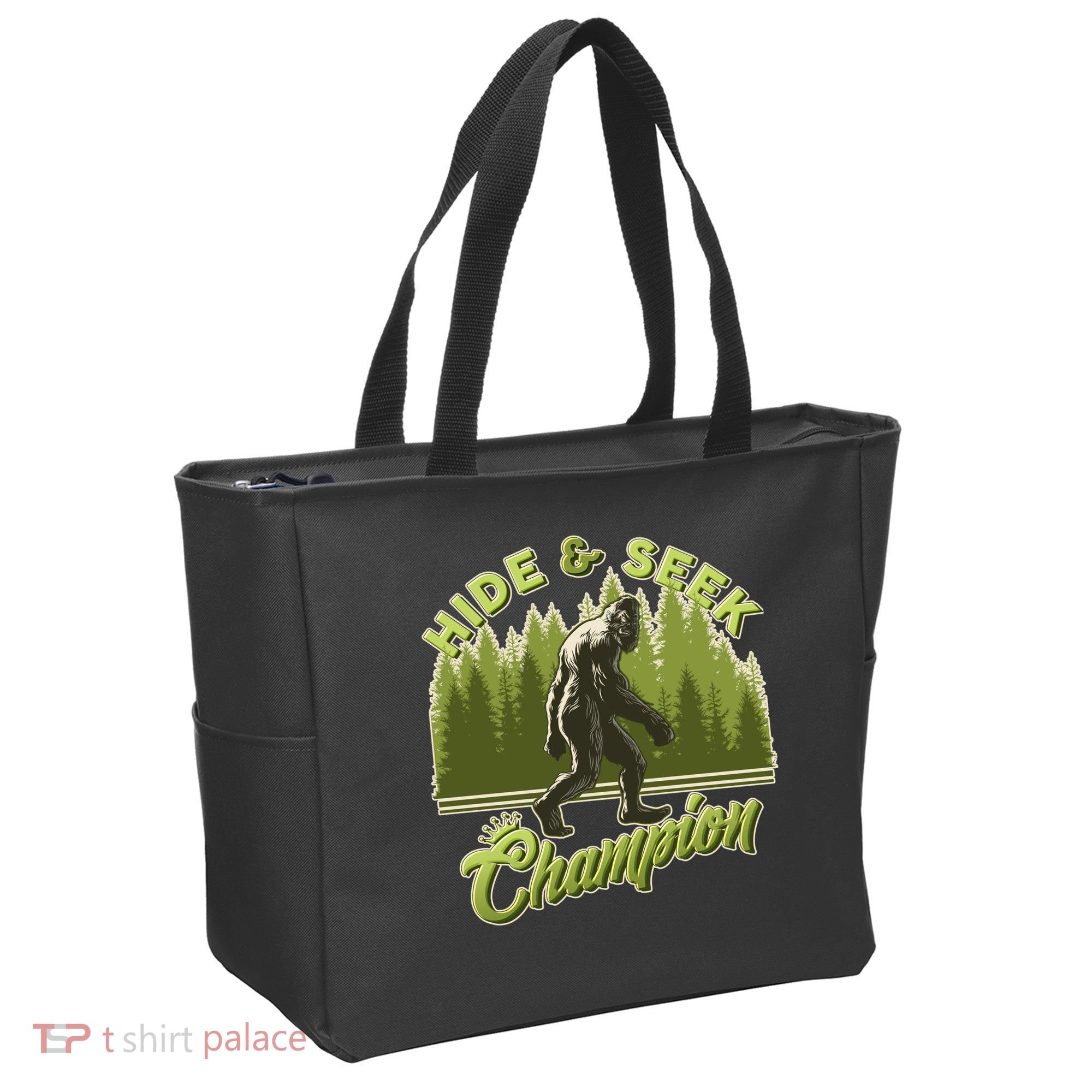 Funny Hide & Seek Champion Big Foot Sasquatch Monster  Tote Bag