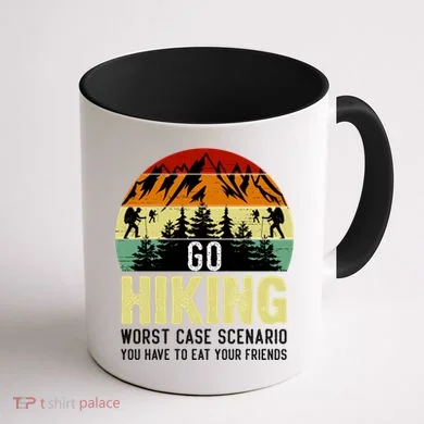 Funny Hiking Coffee Mug back