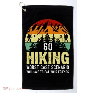 Funny Hiking Golf Towel