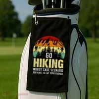 Funny Hiking Golf Towel thumb 2