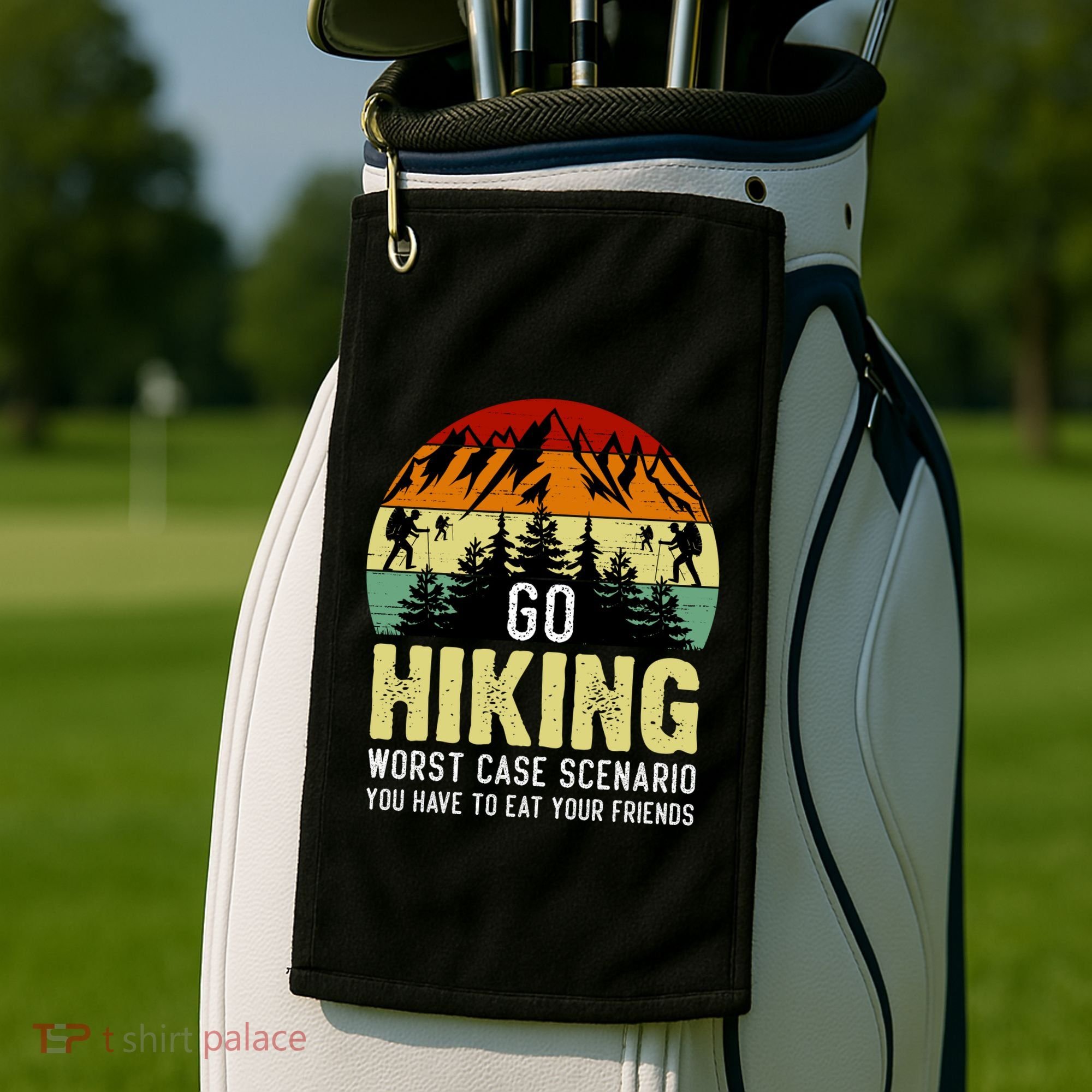 Funny Hiking Golf Towel