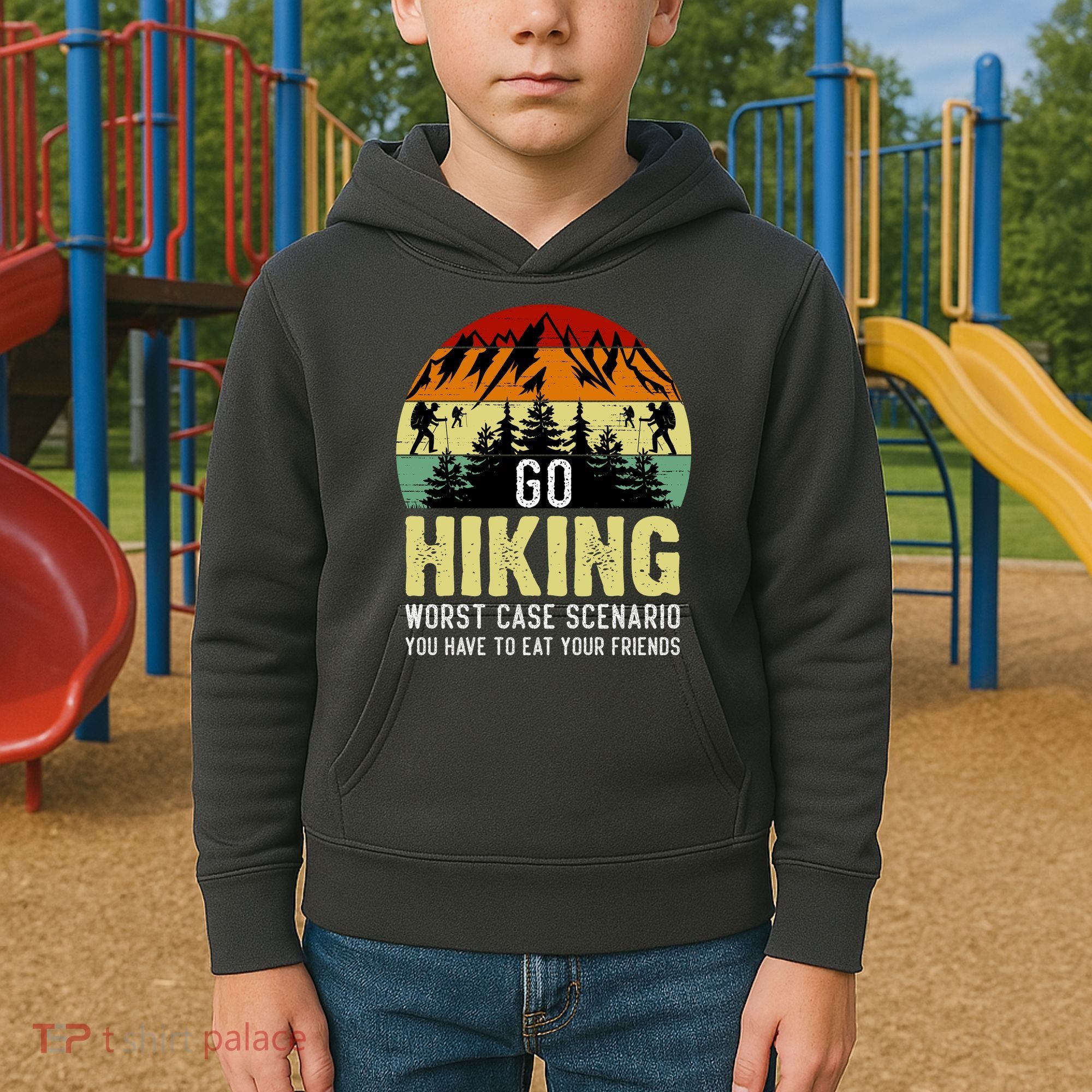 Funny Hiking Kids Hoodie