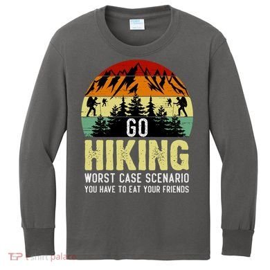 Funny Hiking Kids Long Sleeve Shirt