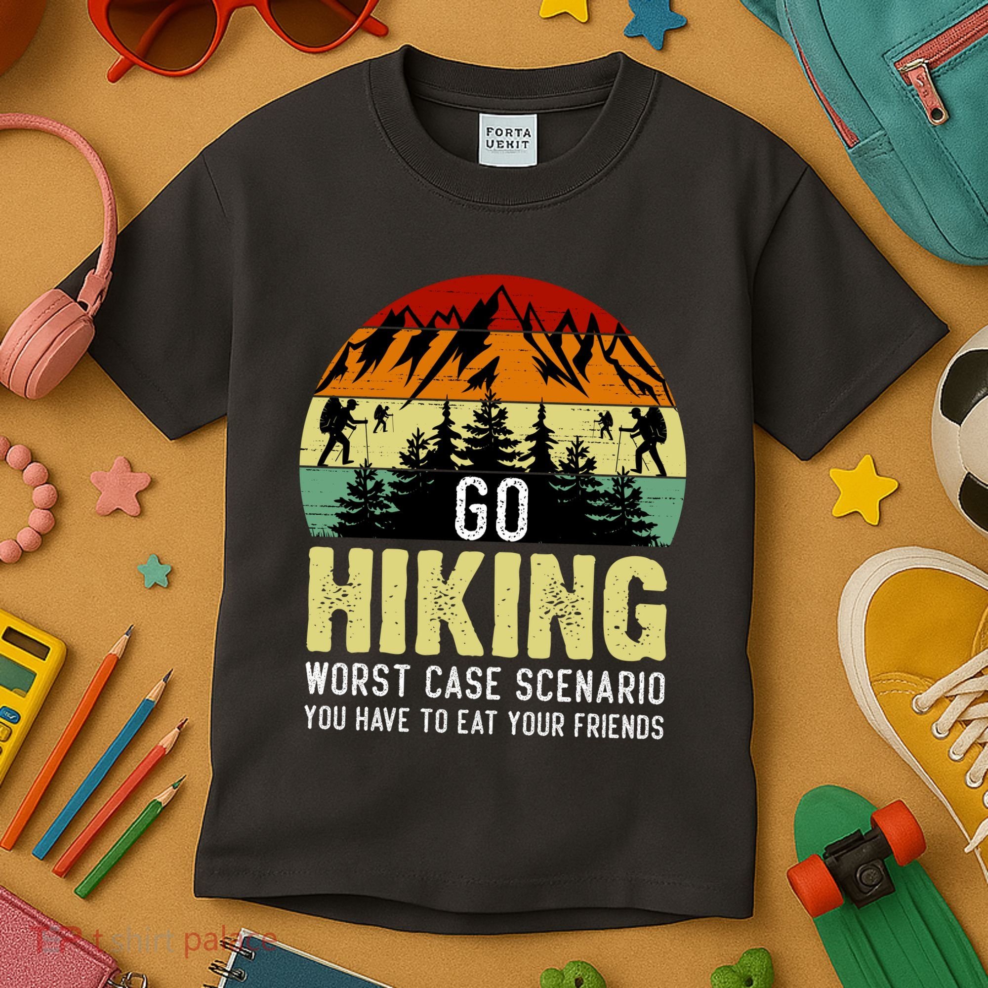 Funny Hiking Kids T-Shirt