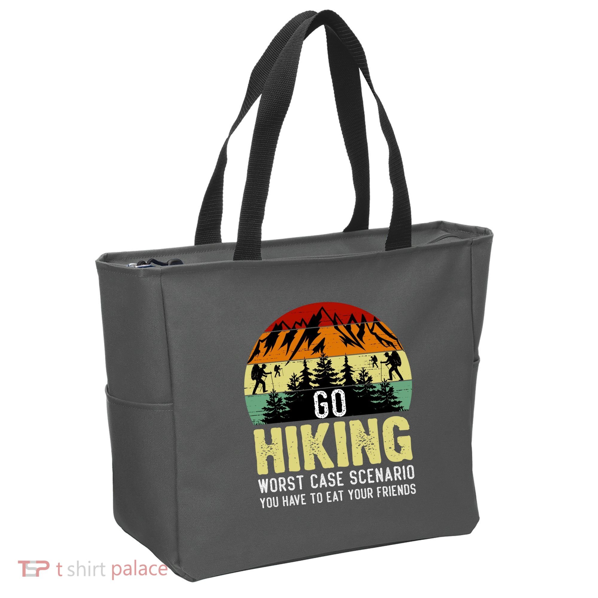 Funny Hiking Tote Bag