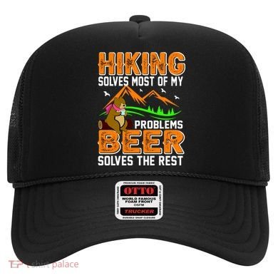 Funny Hiking Beer Solves Problems Hat