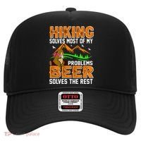 Funny Hiking Beer Solves Problems Hat thumb 0
