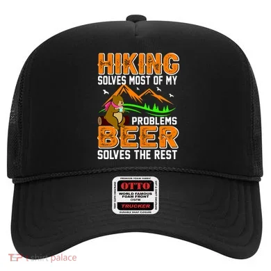 Funny Hiking Beer Solves Problems Hat