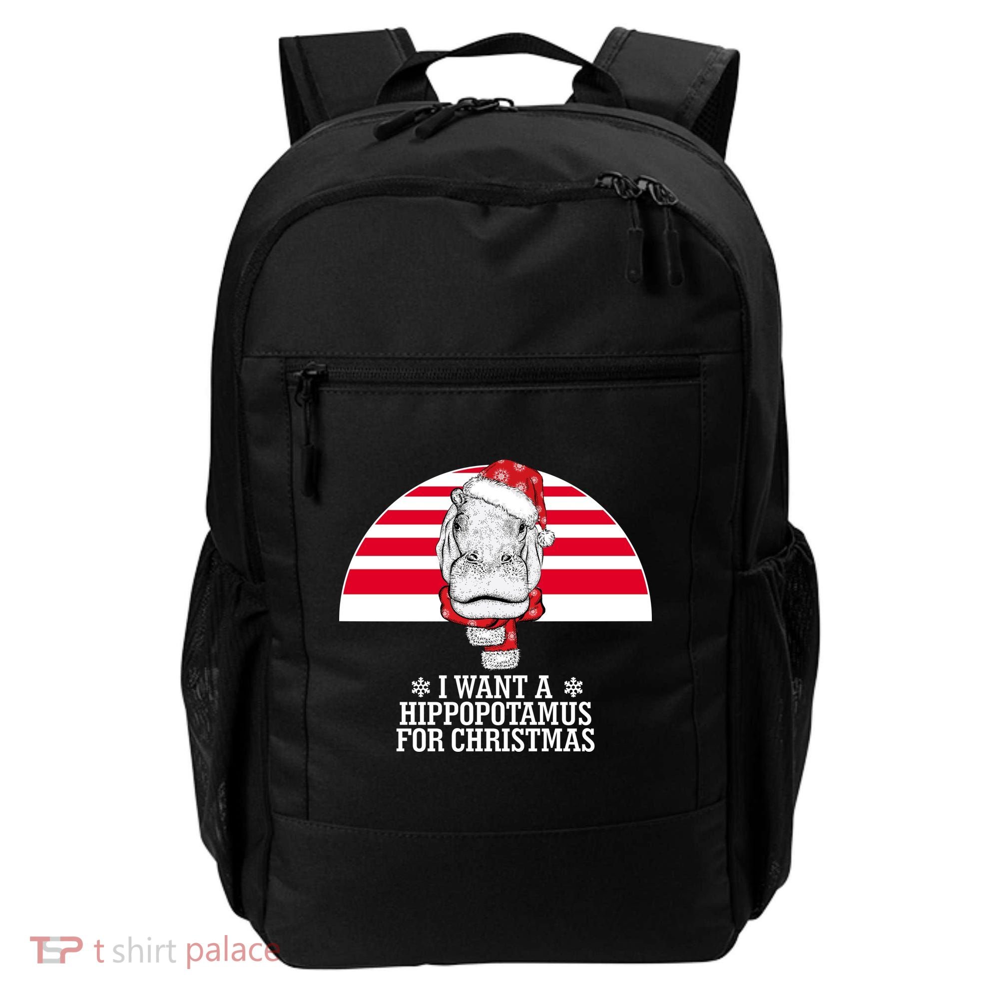 Funny Hippo I Want A Hippopotamus For Christmas Backpack