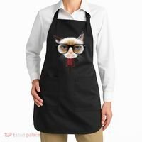 Funny Hipster Cat Apron thumb 2