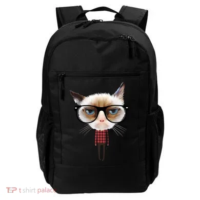 Funny Hipster Cat Backpack