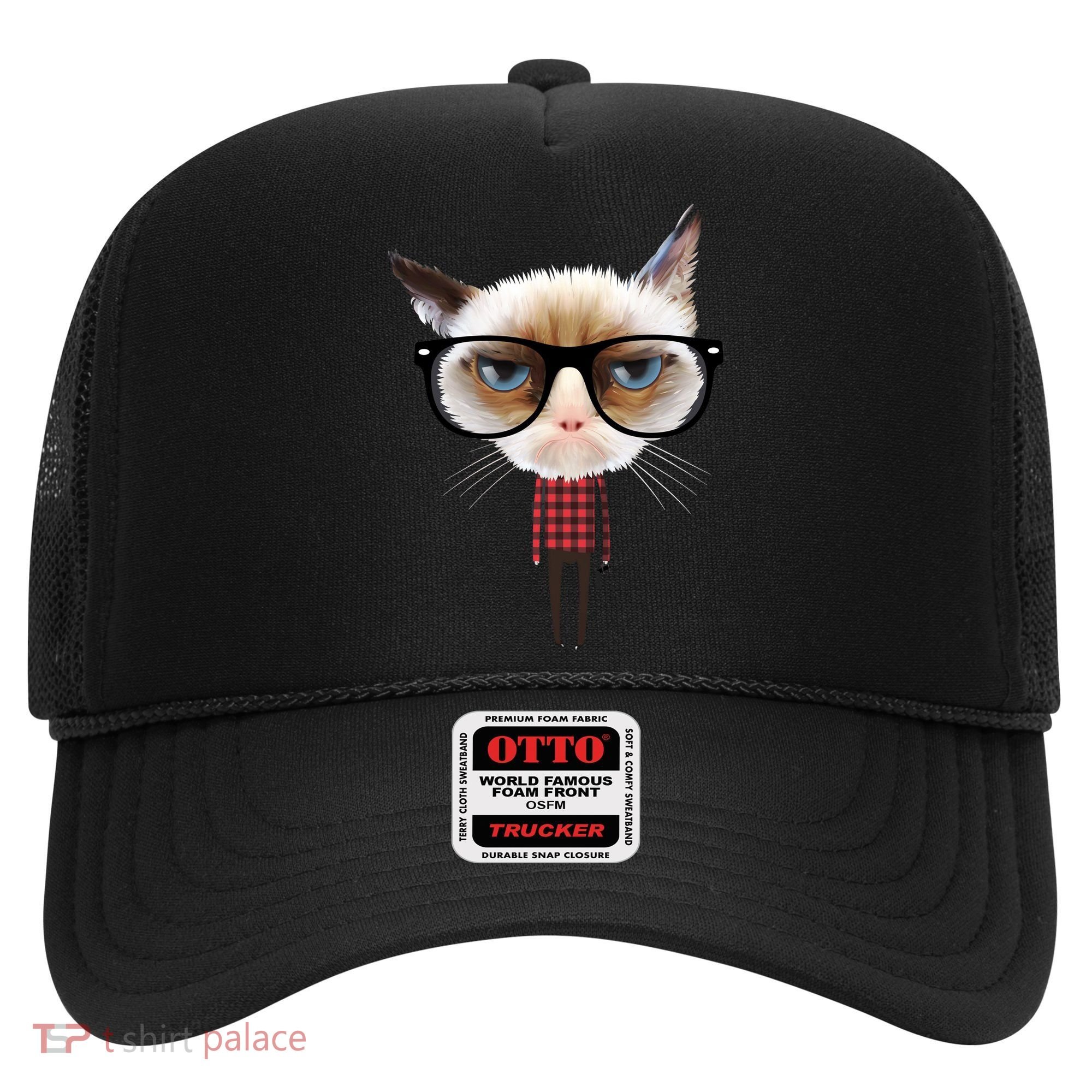 Funny Hipster Cat Hat