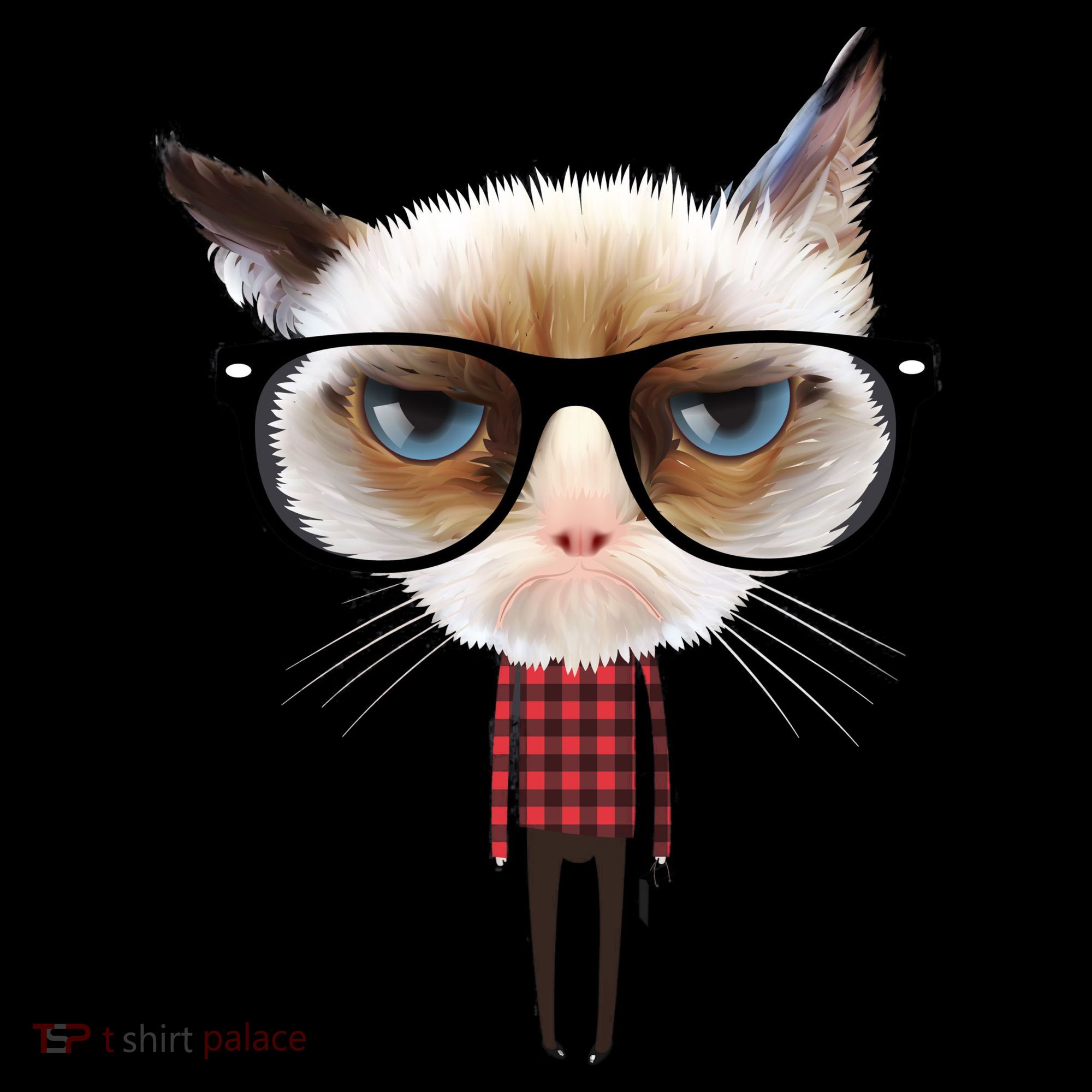Funny Hipster Cat Kids Hoodie