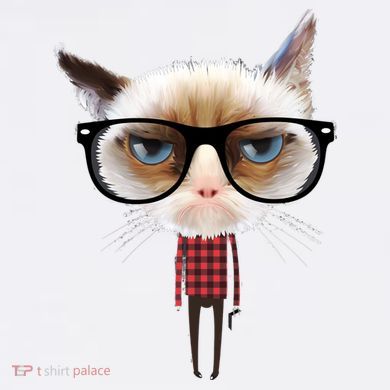 Funny Hipster Cat Comfort Colors Garment-Dyed Hooded Sweatshirt
