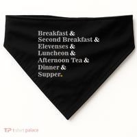 Funny Hobbit Meals USA-Made Doggie Bandana thumb 0