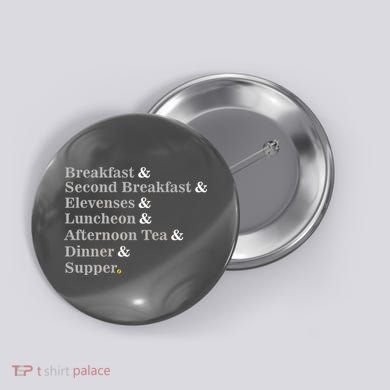 Funny Hobbit Meals Button