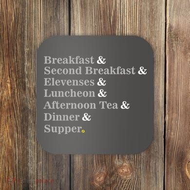 Funny Hobbit Meals Coaster