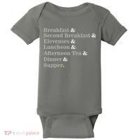 Funny Hobbit Meals Baby Bodysuit thumb 0