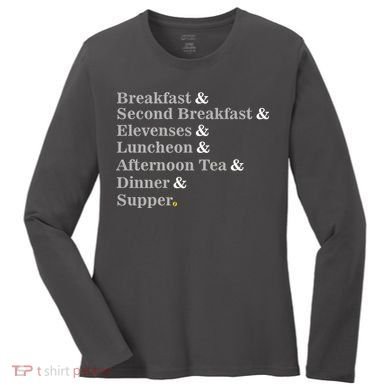 Funny Hobbit Meals Women's Long Sleeve Shirt