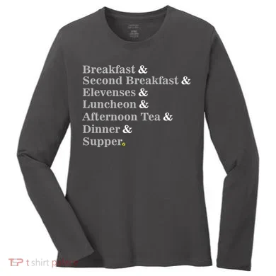 Funny Hobbit Meals Women's Long Sleeve Shirt